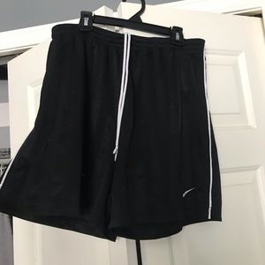 black basketball shorts